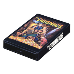 Samoa: The Goonies VHS Tape kolorowany 2 uncje Srebra 2025 Antiqued Shaped Coin
