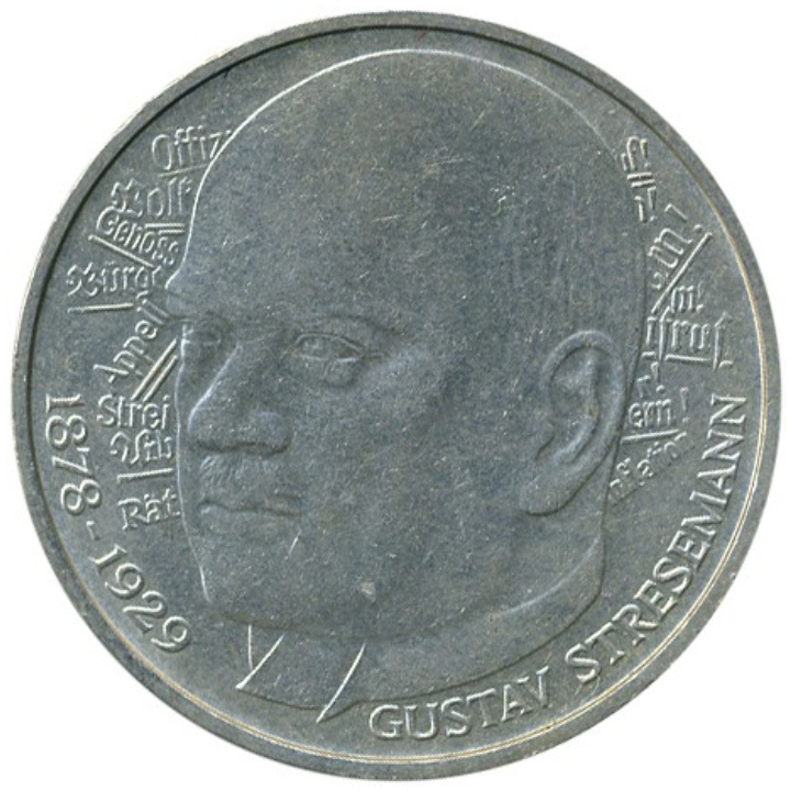 Allemagne, 5 marks différentes années