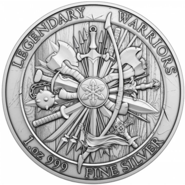 Guerreros legendarios: Eric Bloodaxe 1 oz Ronda de Plata