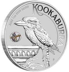 Australian Kookaburra with Possum coloured 1 oz Silver 2022 Privy Mark (Melbourne Money Expo Anda Special)