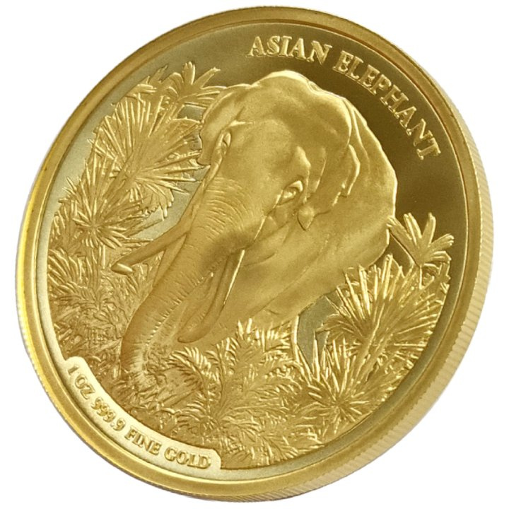 Camboya: Elefante Asiático 1 oz Plata 2023