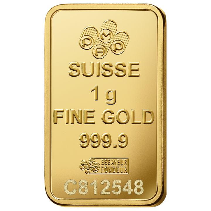 Pamp Suisse Fortuna Veriscan 1 gram Gold Bar LBMA GD Refiner