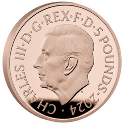 Buckingham Palace £5 Oro 2024 Proof