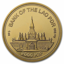 Laos: Panthera Tigris 1 oz Gold 2021