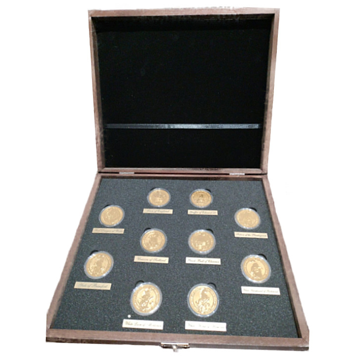 The Queen’s Beasts: Set of 10 coins 1 oz Gold 2016-2020
