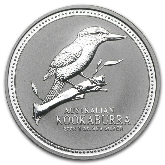 Kookaburra 1 uncja Srebra 2003