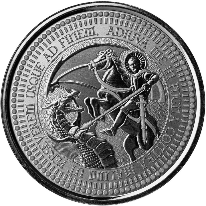 Samoa: Saint George & The Dragon 1 oz Silver 2024 Prooflike Coin