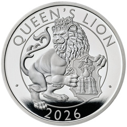 The Royal Tudor Beasts: Queen’s Lion 2 x 1 uncja Srebra 2026 Proof/Matte Proof