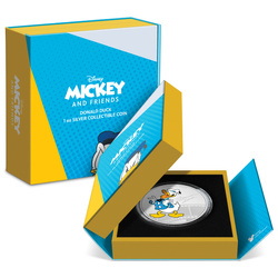 Niue : Disney Mickey & Friends - Donald Duck colorée 1 once d'argent 2023 Proof