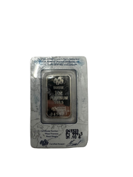 1 onza Barra de Platino Pamp - Ceripack Dañado