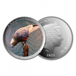 Kaka kolorowana 1 uncja Srebra 2021 Proof