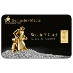 1 g Heimerle Meule Goldbarren im Etui – Geschenkset