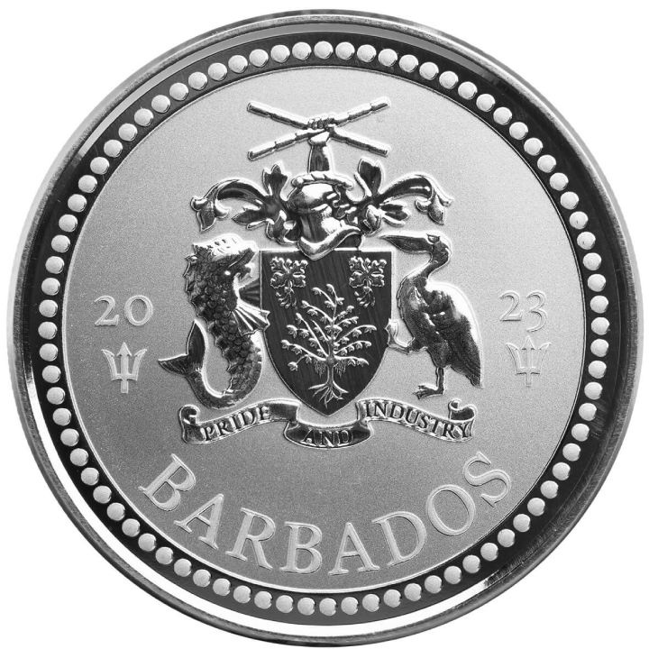 Barbados: Trident 1 oz Silber 2023