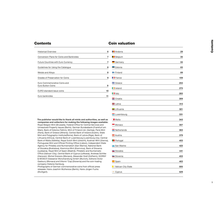 Leuchtturm - Catalog de monede și bancnote euro 2025 engleză