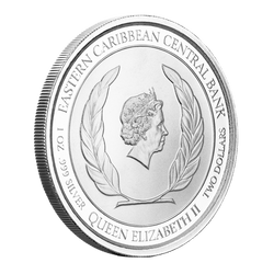 St. Lucia: Whiptail Lizard 1 oz Silver 2020