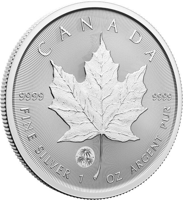 Canadian Maple Leaf Treasured 1 oz Plata 2024 Felicitaciones Privy Mark (First Strikes)