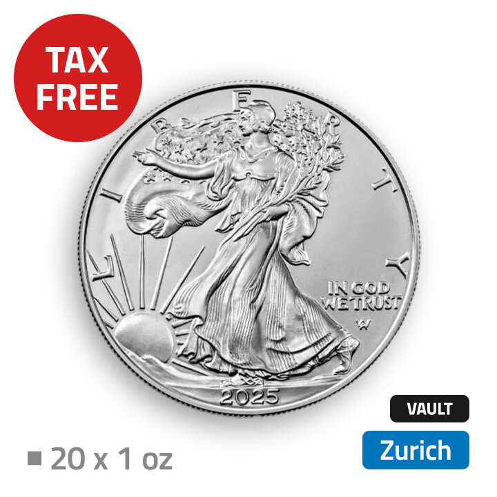 American Eagle 20 oz Silver - located at duty free magazine in Zurich (Brink's)