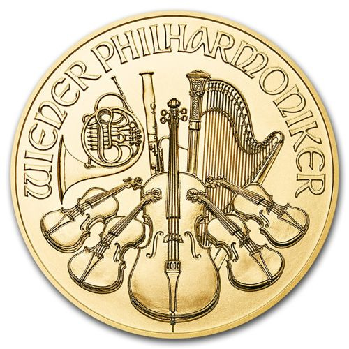 Wiedeński Filharmonik 1/2 uncji Złota 2018