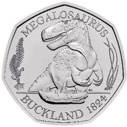 Megalosaurus 8 grammes de cuivre-nickel 2020