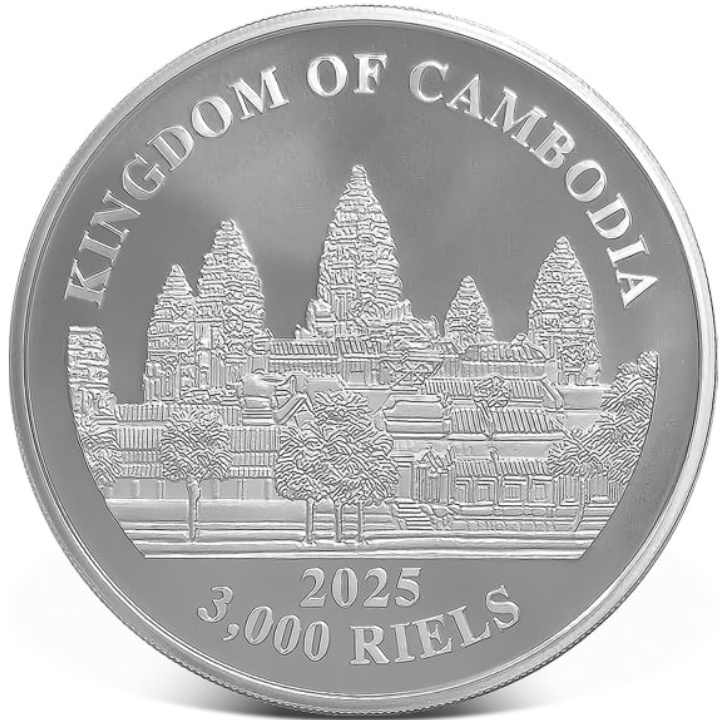 Cambodia: The Lost Tiger of Cambodia 1 oz Silber 2025