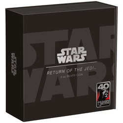 Niue: Star Wars - Return of the Jedi 40 rocznica filmu kolorowany 3 uncje Srebra 2023 Proof