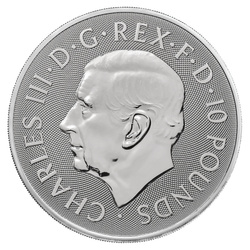 The Royal Tudor Beasts: Queen's Lion 10 Unzen Silber 2026