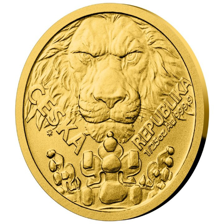 Niue: Czech Lion 1/25 uncji Złota 2023