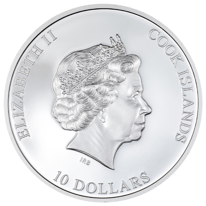 Cook Islands: Eye of a Fairytale - Kiss the Frog kolorowany 2 uncje Srebra 2023 Proof Ultra High Relief