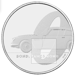 James Bond 007 28,28 grammi di rame-nichel 2020