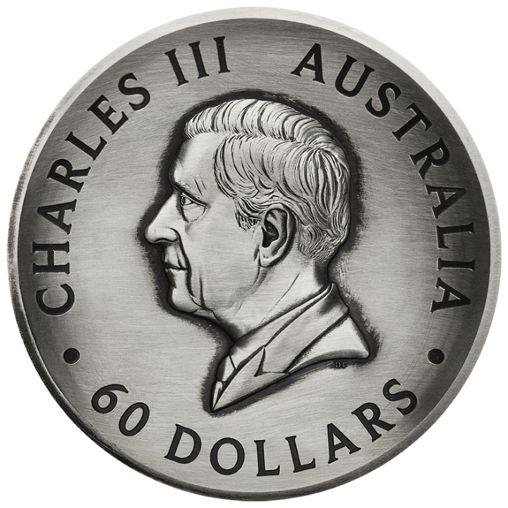 Honey Bee 2000 gramów Srebra 2024 High Relief Antiqued Coin