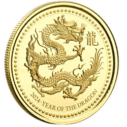 Samoa: Year of the Dragon 1 uncja Złota 2024 Proof