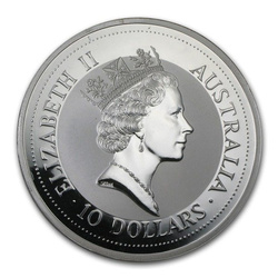 Kookaburra 10 onces d'argent 1992