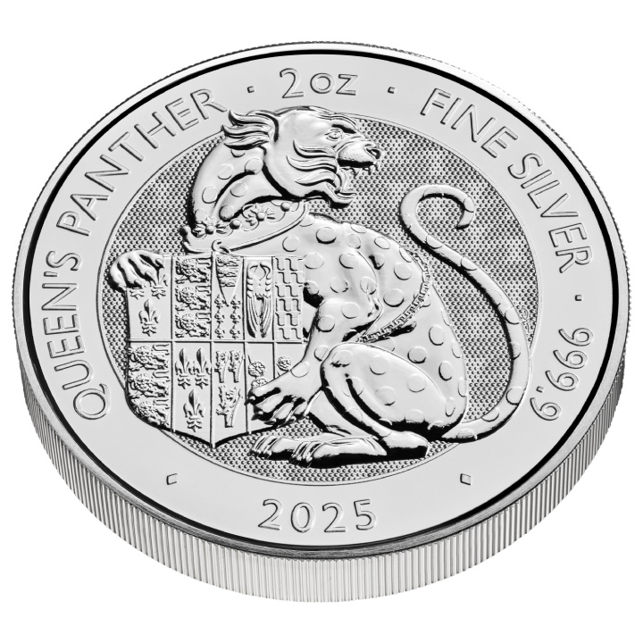 The Royal Tudor Beasts: The Queen's Panther 2 uncje Srebra 2025