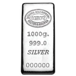 IGR 1000 gram Silver Bar LBMA GD Refiner