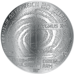 The Uncharted Universe: The Milky Way 20 Euro 2021 Proof