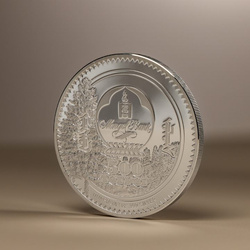  Mongolia: Woodland Spirits - Chipmunk kolorowany 1 uncja Srebra 2023 Proof High Relief