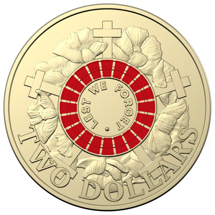 Zestaw 14 monet: 35th Anniversary of the Two Dollar kolorowany Brąz Aluminiowy 2023