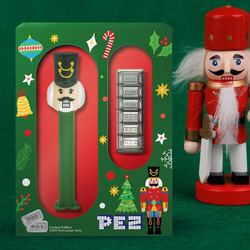 Lingot Pamp : PEZ Holiday Nutcracker Gift Set 6 x 5 g d'argent 2025 Reverse Proof