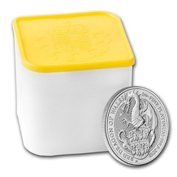 Bestias de la Reina: Dragón Rojo de Gales 1 oz Platino 2018
