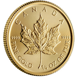 Canadian Maple Leaf 1/4 oz Gold 2025