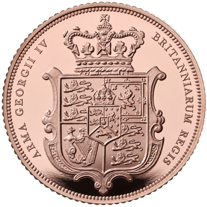 Wielka Brytania: Złoty Suweren 2025 Proof Piedfort