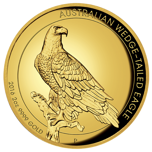 Aquila australiana 2 once d'oro 2016 PROOF High Relief