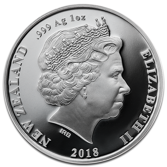 Kiwi 1 unce stříbra 2018 Proof