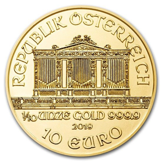 Wiedeński Filharmonik 1/10 uncji Złota 2019