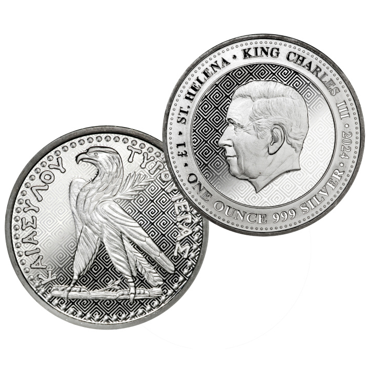 Sant'Elena: Shekel di Tiro 1 oncia d'argento 2024