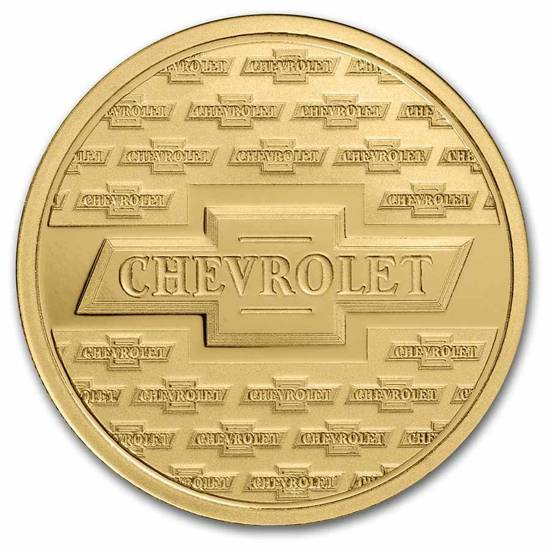 Chevrolet Genuine Parts Logo (1934-1940) 1 oz Gold Certipack
