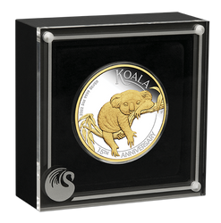 Koala gilded 15th Anniversary 3 oz Silber 2022 Proof