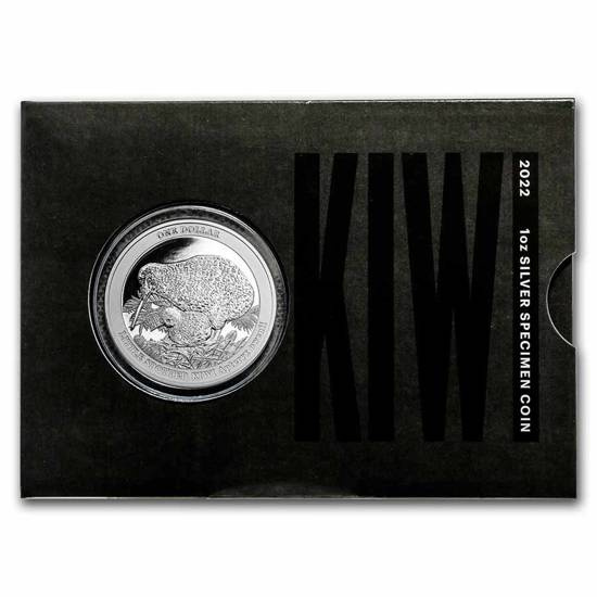 Kiwi 1 oz Plata 2022 Specimen Prooflike