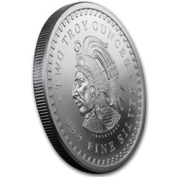 Aztec Calendar 2 oz Silver 