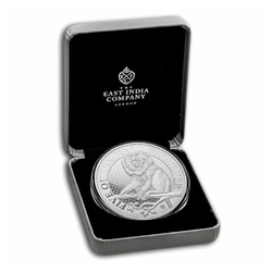 St Helena: Cash India Wildlife - Lion Tailed Macaque 5 oz Silver 2023